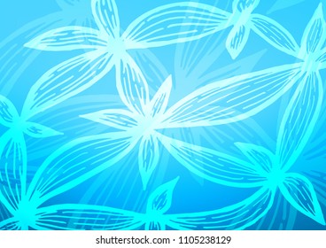 Light BLUE vector natural abstract texture. An elegant bright illustration with lines in Natural style. The pattern can be used for wallpapers and coloring books.
