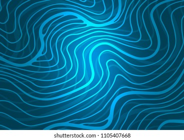 Light BLUE vector natural abstract template. An elegant bright illustration with lines in Natural style. Brand-new style for your business design.