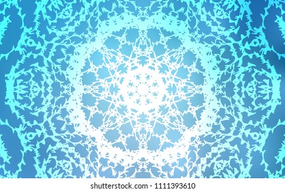 Light BLUE vector natural abstract template. An elegant bright illustration with lines drawn by child in Natural style. Brand-new style for your business design.