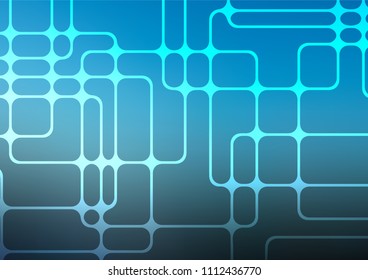 Light BLUE vector natural abstract texture. Doodles on blurred abstract background with gradient. A new texture for your design.