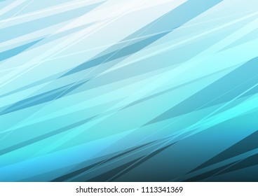 Light BLUE vector natural abstract template. Creative illustration in blurred style with doodles and Zen tangles. A completely new design for your business.