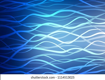 Light BLUE vector natural abstract pattern. Decorative shining illustration with doodles on abstract template. The template can be used as a background for cell phones.