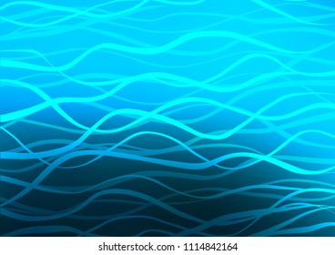 Light BLUE vector natural abstract texture. Decorative shining illustration with doodles on abstract template. A completely new design for your business.