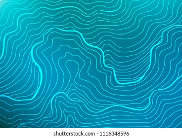 Light BLUE vector natural abstract pattern. Colorful abstract illustration with lines in Asian style. The pattern can be used for heads of websites and designs.