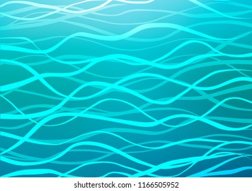 Light BLUE vector natural abstract background. Glitter abstract illustration with doodles and Zen tangles. Hand painted design for web, leaflet, textile.