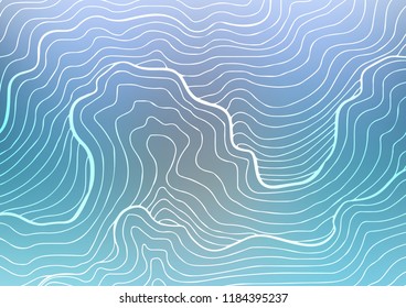 Light BLUE vector natural abstract background. Shining colored illustration with doodles in Zen tangle style. The textured pattern can be used for website.