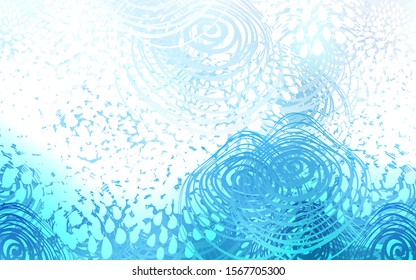 Light BLUE vector natural abstract pattern. Brand-new colored illustration in blurry style with flowers. The template can be used as a background for cell phones.