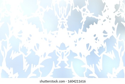 Light BLUE vector natural abstract pattern. Childish elegant natural pattern with gradient. A new texture for your design.