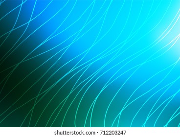 Light BLUE vector natural abstract pattern. A vague abstract illustration with doodles in Indian style. The pattern can be used for heads of websites and designs.