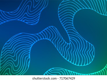 Light BLUE vector natural abstract texture. Shining colored illustration with doodles in Arabic style. The textured pattern can be used for website.
