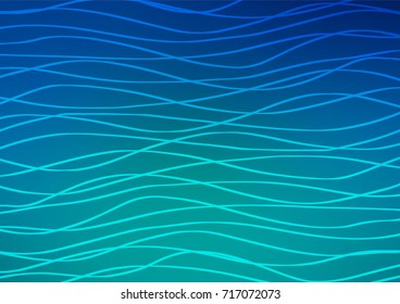 Light BLUE vector natural abstract background. Ethnic elegant natural pattern with gradient. Hand painted design for web, wrapping, wallpaper.