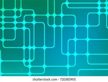 Light BLUE vector natural abstract template. Brand-new colored illustration in blurry style with doodles. The elegant pattern can be used as a part of a brand book.
