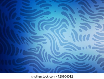 Light BLUE vector natural abstract background. Decorative shining illustration with doodles on abstract template. A completely new design for your business.