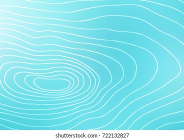 Light BLUE vector natural abstract template. Decorative shining illustration with doodles on abstract template. The doodle design can be used for your web site.
