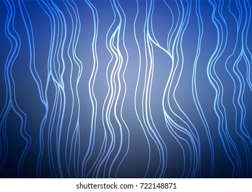 Light BLUE vector natural abstract background. Ethnic elegant natural pattern with gradient. The doodle design can be used for your web site.