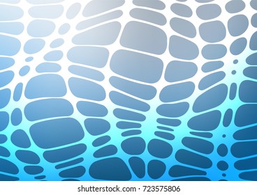 Light BLUE vector natural abstract texture. Blurred decorative design in Indian style with Zen tangles. The pattern can be used for coloring books and pages for kids.