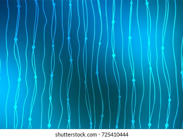 Light BLUE vector natural abstract template. Colorful abstract illustration with lines in Asian style. A completely new design for your business.