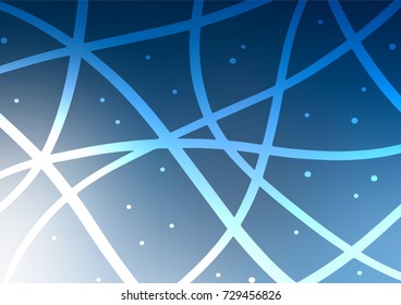 Light BLUE vector natural abstract pattern. Blurred decorative design in Indian style with Zen tangles. Hand painted design for web, wrapping, wallpaper.