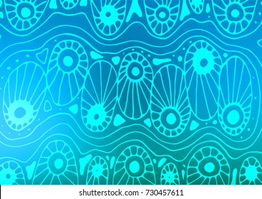 Light BLUE vector natural abstract texture. An elegant bright illustration with lines in Natural style. Brand-new style for your business design.
