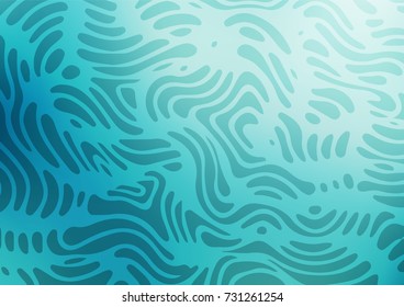 Light BLUE vector natural abstract template. Ethnic elegant natural pattern with gradient. A new texture for your design.
