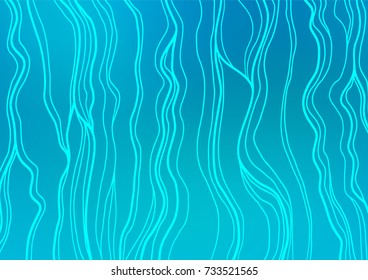 Light BLUE vector natural abstract template. Blurred decorative design in Indian style with Zen tangles. The completely new template can be used for your brand book.
