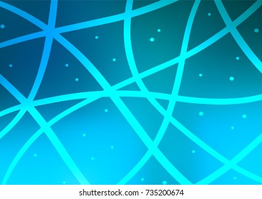 Light BLUE vector natural abstract template. Sketchy hand drawn doodles on blurred background. A completely new design for your business.