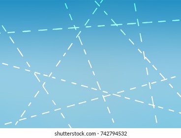 Light BLUE vector natural abstract background. Decorative shining illustration with doodles on abstract template. A new texture for your design.