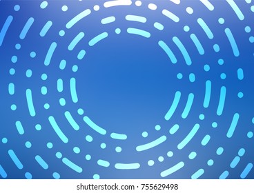 Light BLUE vector natural abstract texture. A vague abstract illustration with doodles in Indian style. The pattern can be used for wallpapers and coloring books.
