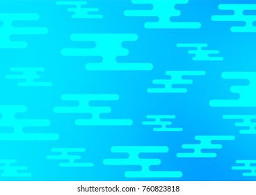 Light BLUE vector natural abstract background. Creative illustration in blurred style with doodles and Zen tangles. Hand painted design for web, leaflet, textile.
