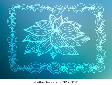 Light BLUE vector natural abstract pattern. Sketchy hand drawn doodles on blurred background. A new texture for your design.