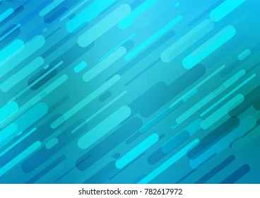 Light BLUE vector natural abstract template. An elegant bright illustration with lines in Natural style. Brand-new style for your business design.