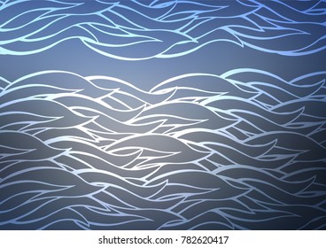 Light BLUE vector natural abstract texture. Blurred decorative design in Indian style with Zen tangles. Hand painted design for web, leaflet, textile.