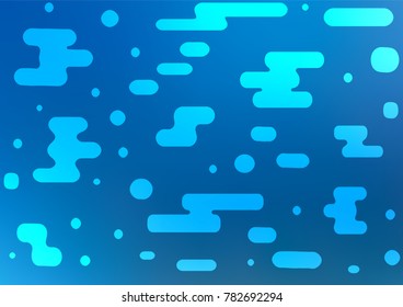 Light BLUE vector natural abstract texture. Glitter abstract illustration with doodles and Zen tangles. The best blurred design for your business.