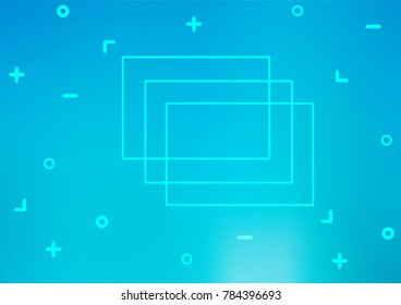 Light BLUE vector natural abstract texture. Modern geometrical abstract illustration with doodles. The pattern can be used for coloring books and pages for kids.