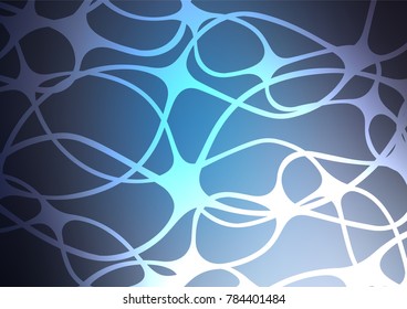 Light BLUE vector natural abstract texture. Brand-new colored illustration in blurry style with doodles. Brand-new style for your business design.