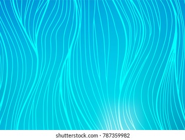 Light BLUE vector natural abstract pattern. Brand-new colored illustration in blurry style with doodles. The best blurred design for your business.