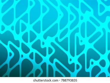 Light BLUE vector natural abstract template. Colorful abstract illustration with lines in Asian style. Brand-new design for your business.