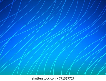 Light BLUE vector natural abstract template. A completely new color illustration in doodle style. A new texture for your design.