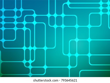 Light BLUE vector natural abstract template. Ethnic elegant natural pattern with gradient. A completely new design for your business.
