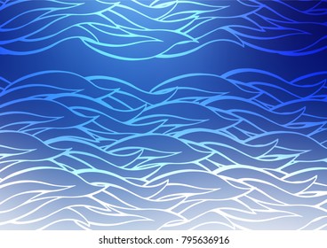 Light BLUE vector natural abstract texture. Geometric doodle illustration in Origami style with gradient. The doodle design can be used for your web site.