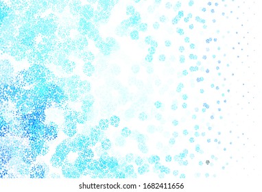 Light BLUE vector natural background with leaves. leaves on blurred abstract background with gradient. New design for your business.