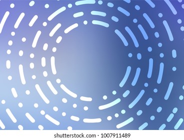 Light BLUE vector natural elegant template. Doodles on blurred abstract background with gradient. The template can be used as a background for cell phones.
