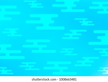 Light BLUE vector natural elegant pattern. Brand-new colored illustration in blurry style with doodles. A new texture for your design.