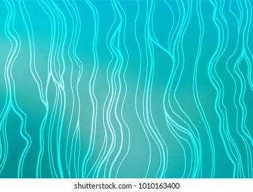 Light BLUE vector natural elegant background. Colorful illustration in abstract style with doodles and Zen tangles. A completely new design for your business.