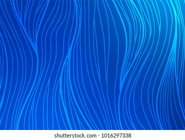 Light BLUE vector natural elegant template. An elegant bright illustration with lines in Natural style. The pattern can be used for coloring books and pages for kids.