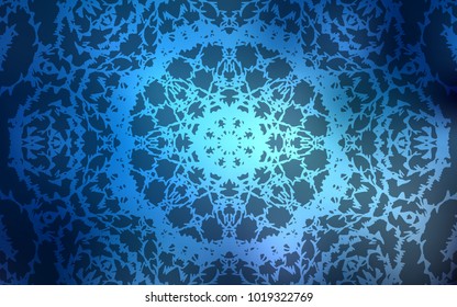 Light BLUE vector natural elegant pattern. Modern geometrical abstract illustration with doodles drawn by child. Hand painted design for web, wrapping, wallpaper.