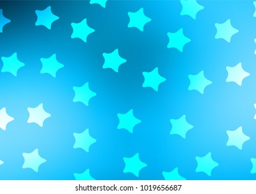 Light BLUE vector natural elegant template. Colorful illustration in abstract style with doodles and Zen tangles. The pattern can be used for wallpapers and coloring books.