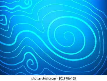 Light BLUE vector natural elegant background. A completely new color illustration in doodle style. Hand painted design for web, leaflet, textile.