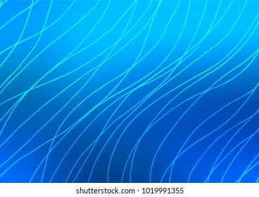 Light BLUE vector natural elegant pattern. Doodles on blurred abstract background with gradient. The doodle design can be used for your web site.