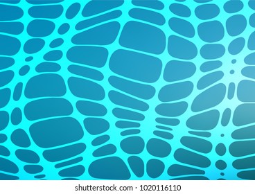Light BLUE vector natural elegant pattern. Creative illustration in blurred style with doodles and Zen tangles. Hand painted design for web, leaflet, textile.